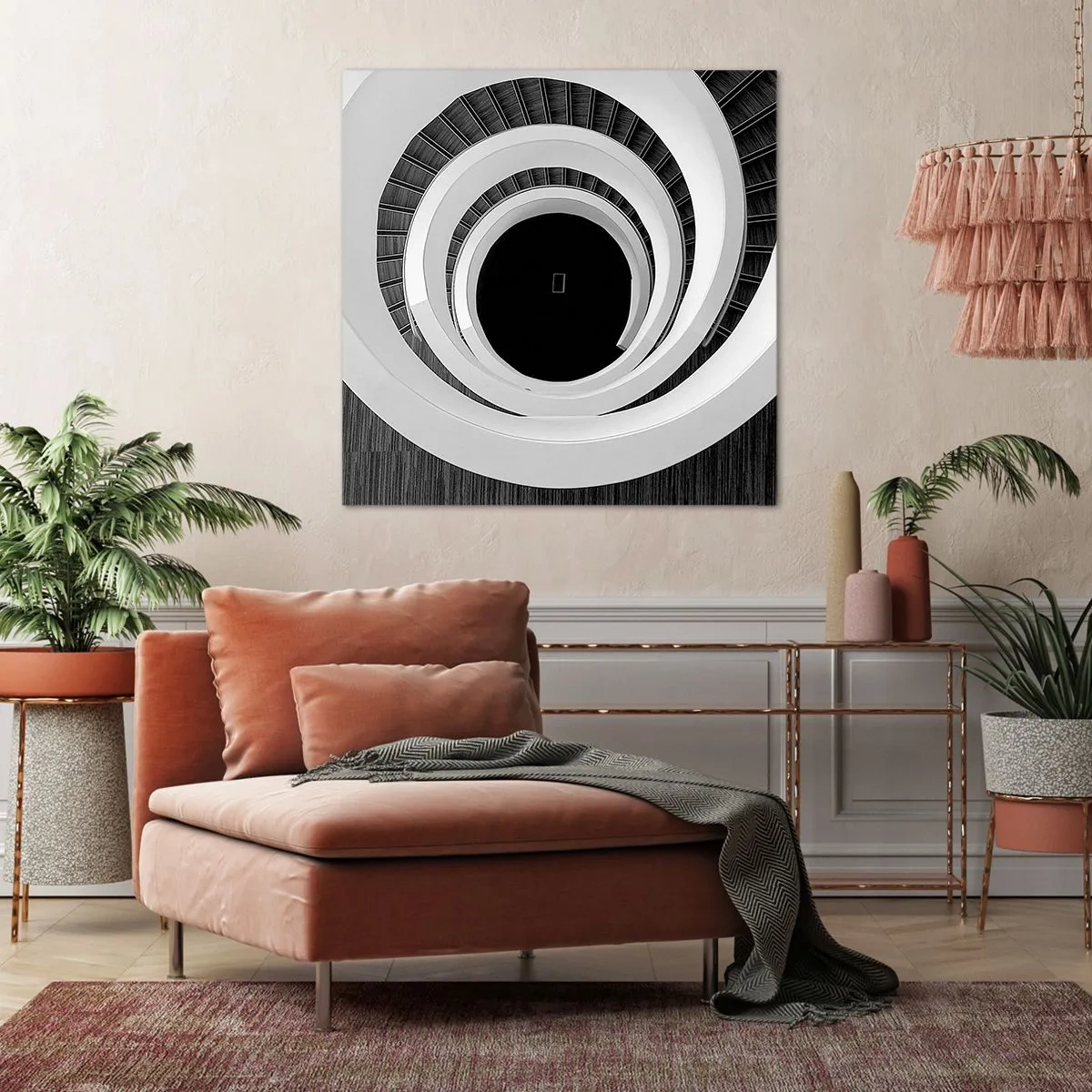 Cuadro sobre lienzo - Impresión de Imagen - Hacia el origen - 40x40 cm