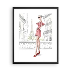 Póster en marco negro - El arte de la moda - 40x50 cm