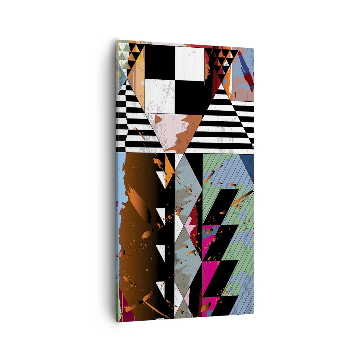 Cuadro sobre lienzo - Impresión de Imagen - Geométrico y orgánico - 55x100 cm