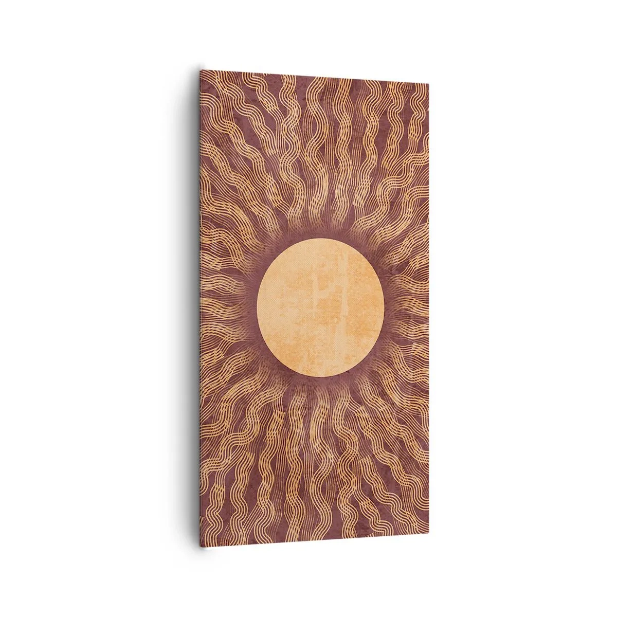 Cuadro sobre lienzo - Impresión de Imagen - Icono del sol - 65x120 cm