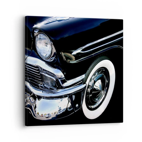 Cuadro sobre lienzo - Impresión de Imagen - Clásicos en plata, negro y blanco - 30x30 cm