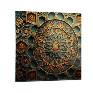 Cuadro sobre vidrio - Impresiones sobre Vidrio - En un clima árabe - 70x70 cm