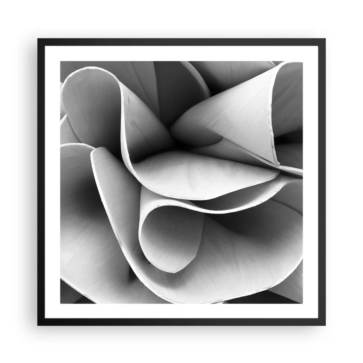 Póster en marco negro - Sucede en el espacio - 60x60 cm