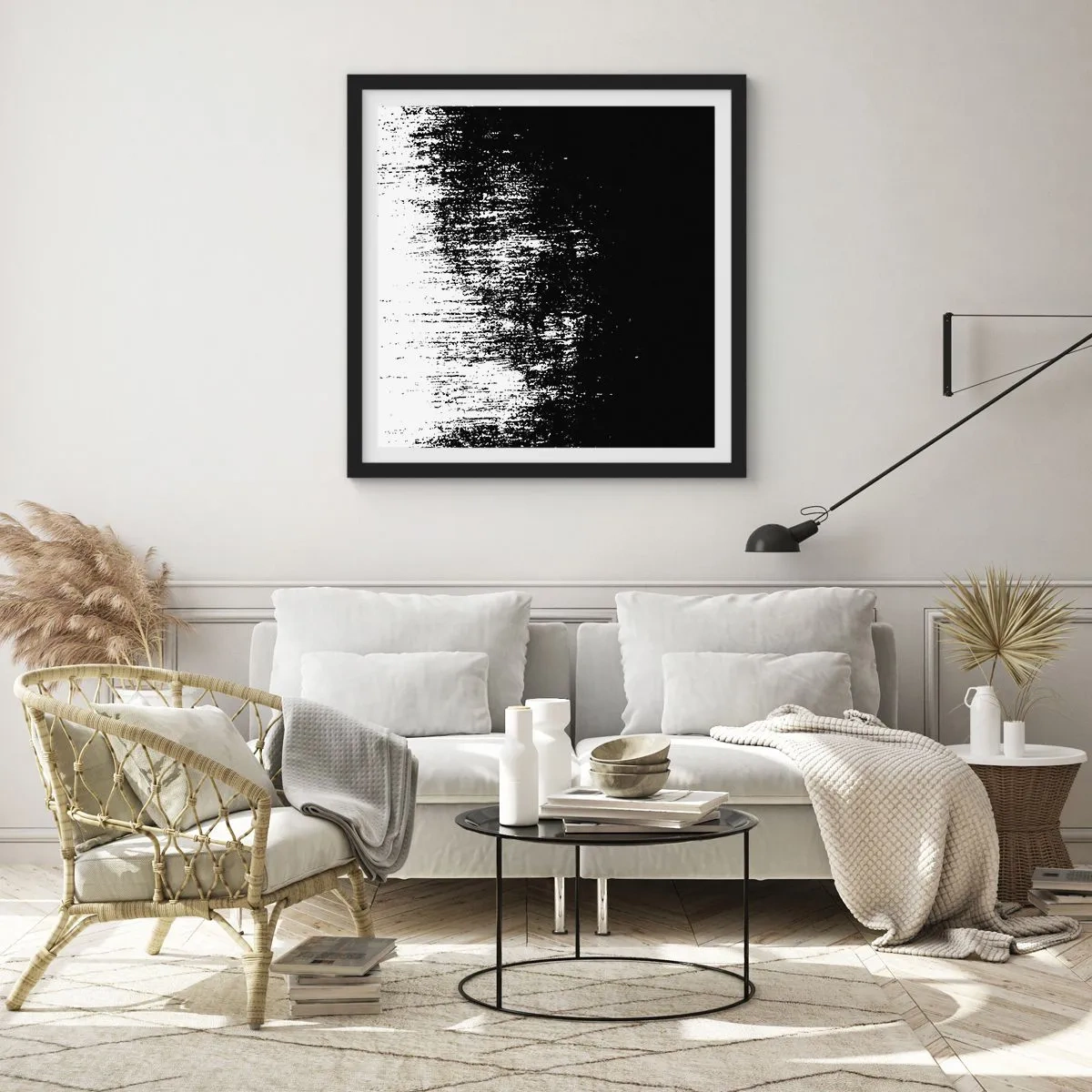 Póster en marco negro - Y el ganador es... - 30x30 cm