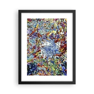 Póster en marco negro - Vidriera - 30x40 cm