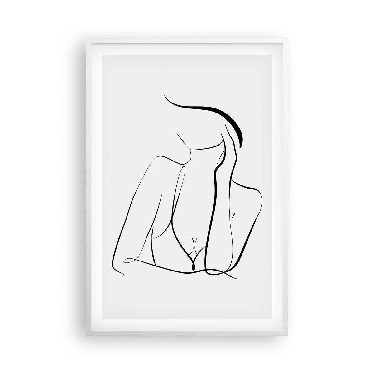Póster en marco blanco - En la ola de sueños - 61x91 cm