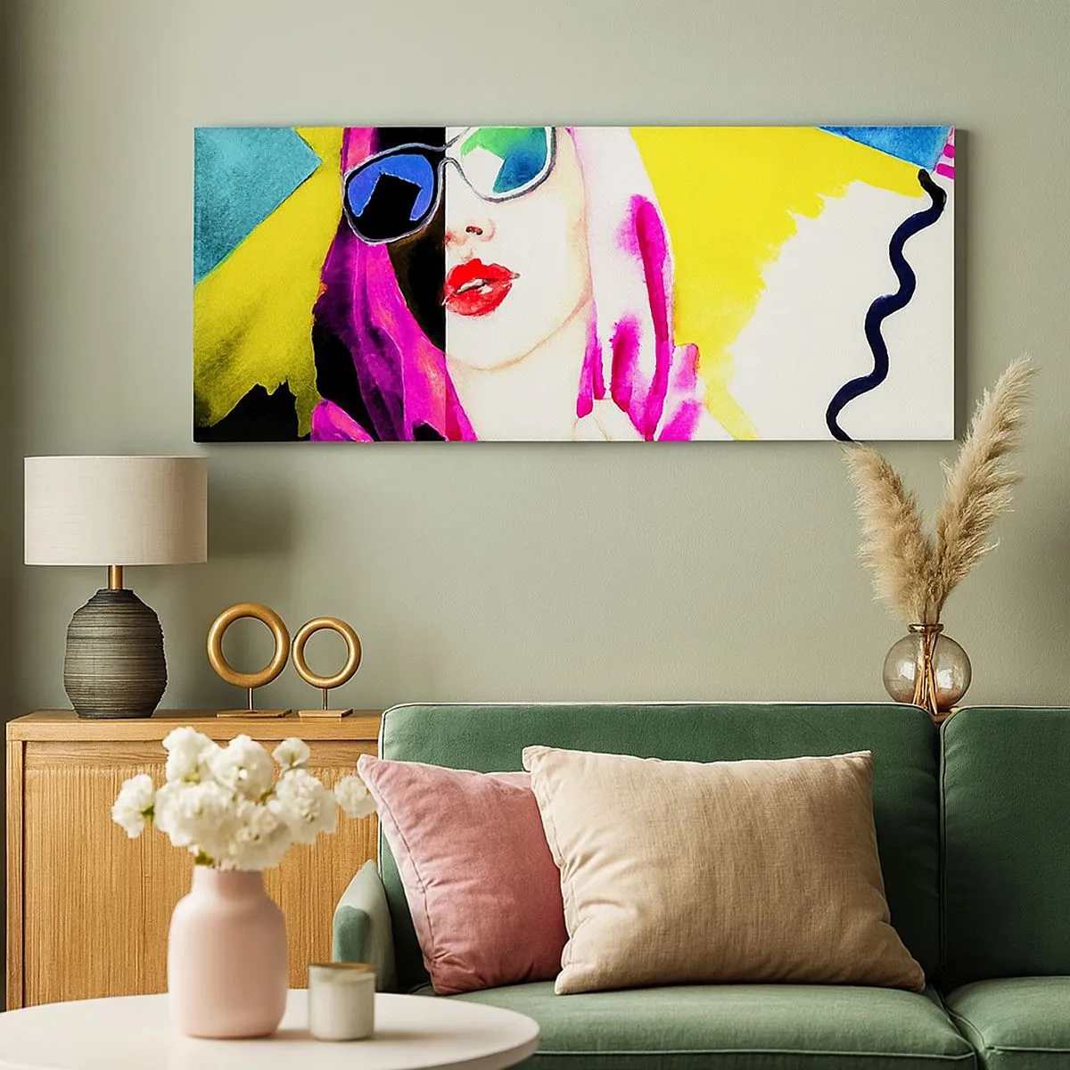 Cuadro sobre lienzo - Impresión de Imagen - Contrastes - 100x40 cm