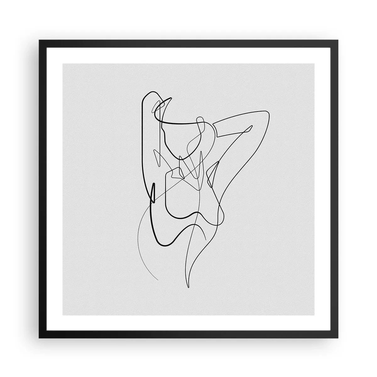 Póster en marco negro - Realmente, tal y como eres - 60x60 cm