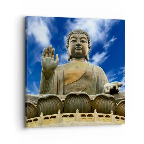 Cuadro sobre lienzo - Impresión de Imagen - Vivir sin miedo - 30x30 cm