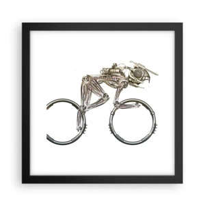 Póster en marco negro - Una magnífica máquina - 30x30 cm