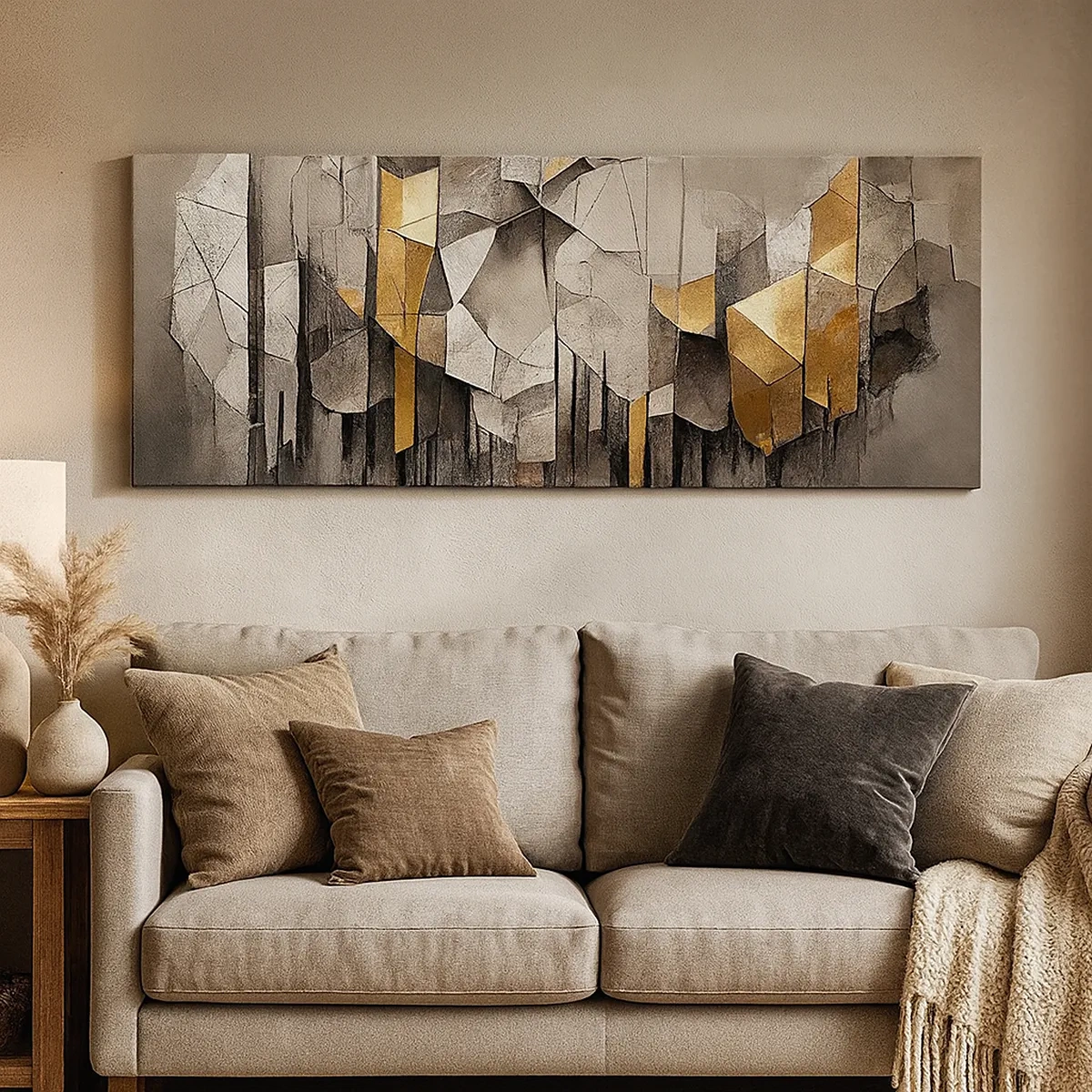 Cuadro sobre lienzo - Impresión de Imagen - Composición hecha de hielo y luz - 30x30 cm