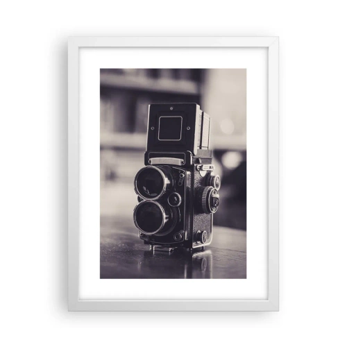 Póster en marco blanco - La magia de la fotografía antigua - 30x40 cm