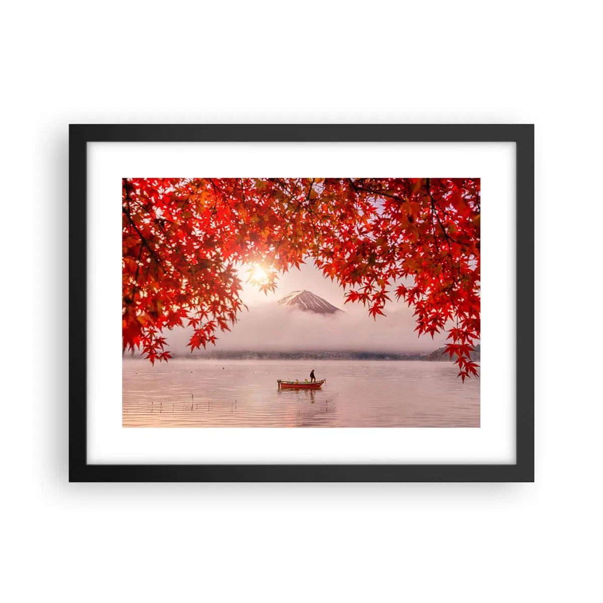 Póster en marco negro - Estilo japonés - 40x30 cm