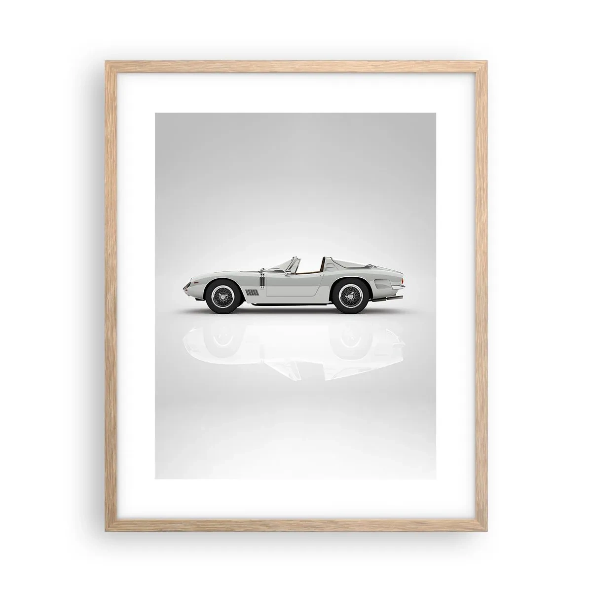 Póster en marco roble claro - Una promesa de diversión - 40x50 cm