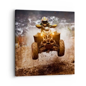 Cuadro sobre lienzo - Impresión de Imagen - Sin riesgo no hay diversión - 30x30 cm