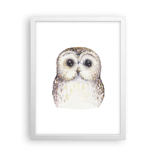 Póster en marco blanco - Mírame a los ojos - 30x40 cm