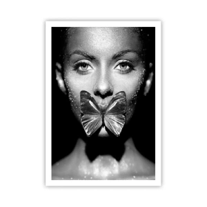 Póster - Beso de mariposa - 70x100 cm