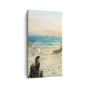 Cuadro sobre lienzo - Impresión de Imagen - Un retiro ventoso - 45x80 cm