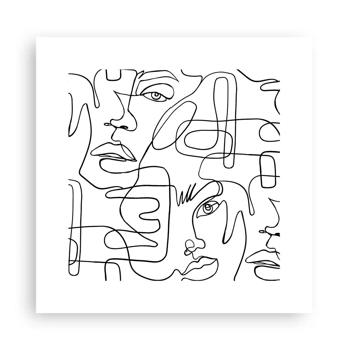 Póster - Entre emociones enredadas - 30x30 cm