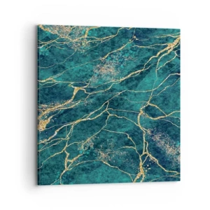 Cuadro sobre lienzo - Impresión de Imagen - Riachuelos de oro - 70x70 cm