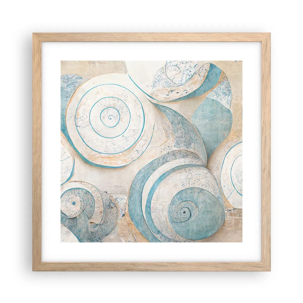 Póster en marco roble claro - ¿Qué esconden en su interior? - 40x40 cm