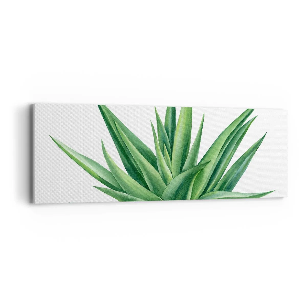 Cuadro sobre lienzo - Impresión de Imagen - Verde - fuerza - vida - 90x30 cm