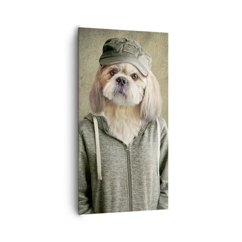 Cuadro sobre lienzo - Impresión de Imagen - Prefiero tomármelo con calma - 65x120 cm