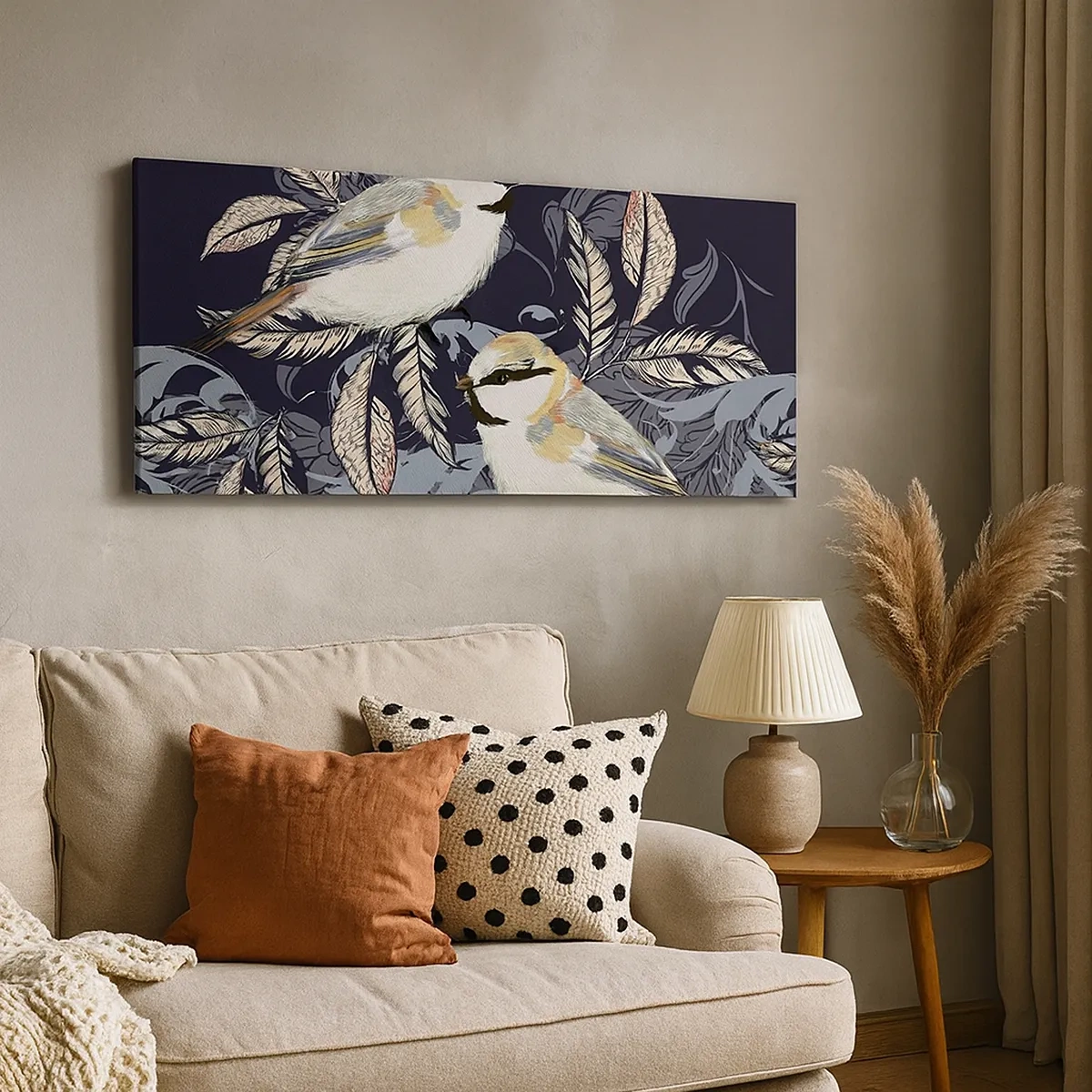 Cuadro sobre lienzo - Impresión de Imagen - En la copa del árbol - 30x30 cm