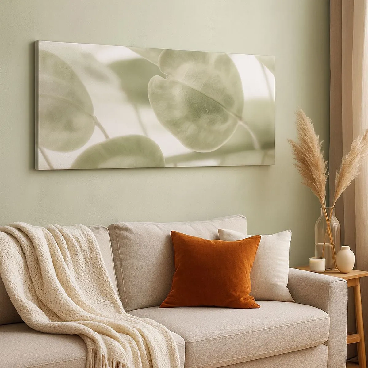 Cuadro sobre lienzo - Impresión de Imagen - Al principio de los tiempos había hojas... - 100x40 cm