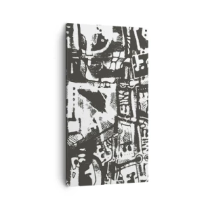 Cuadro sobre lienzo - Impresión de Imagen - ¿Orden o caos? - 45x80 cm