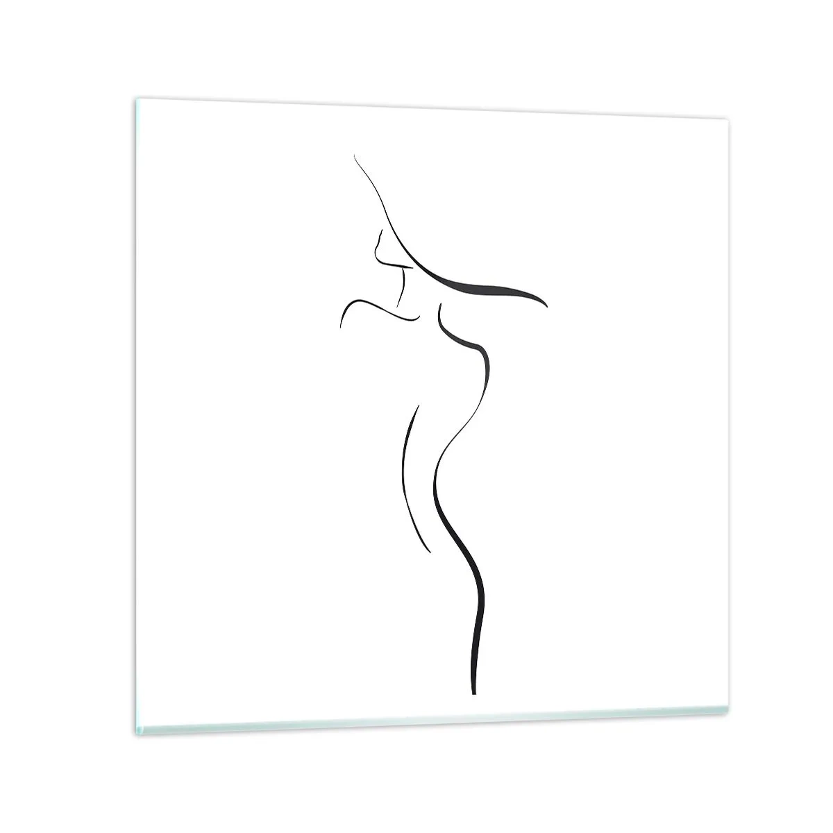 Cuadro sobre vidrio - Impresiones sobre Vidrio - Escurridiza como una ola - 30x30 cm
