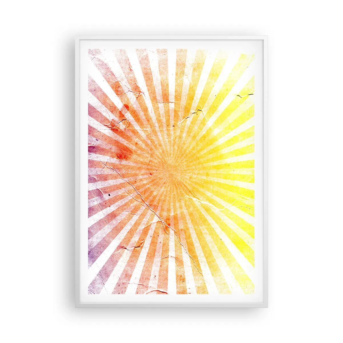 Póster en marco blanco - Renacer del sol - 70x100 cm