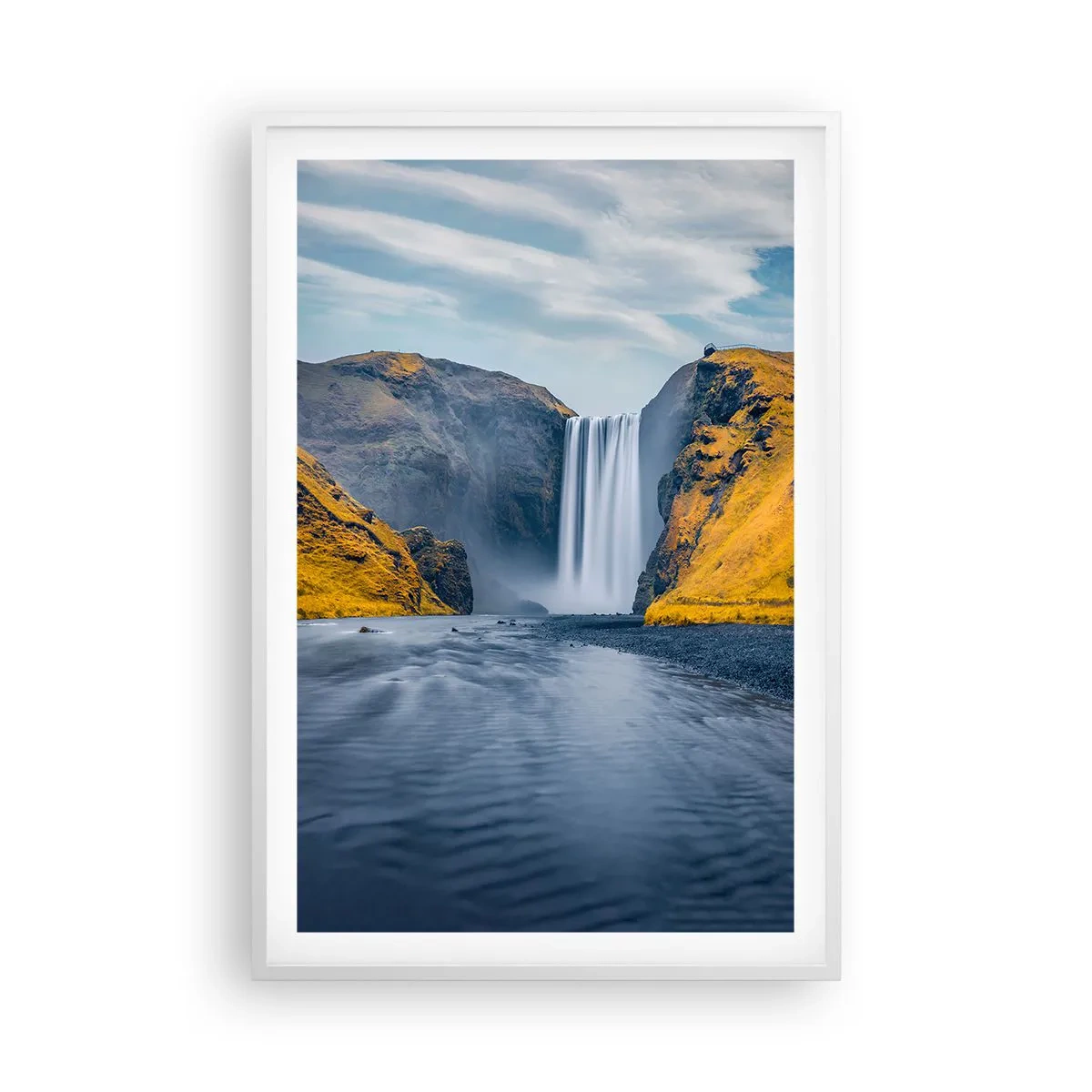 Póster en marco blanco - Duración eterna, movimiento eterno - 61x91 cm