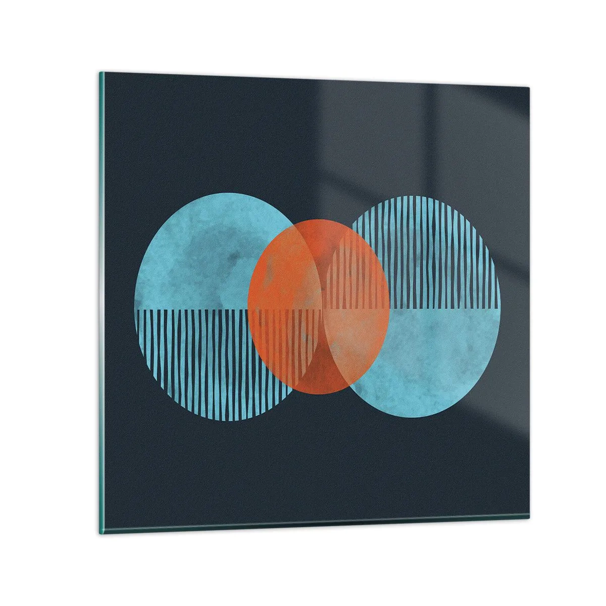 Cuadro sobre vidrio - Impresiones sobre Vidrio - Composición simétrica - 60x60 cm