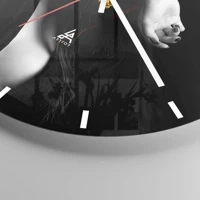 Esfera sin numeración, con rayas