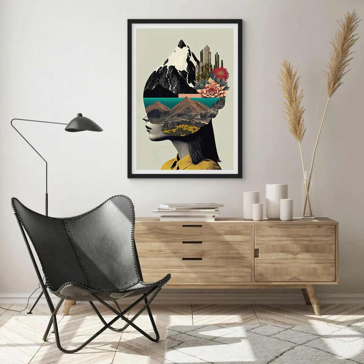 Póster en marco negro - La mujer, siempre un misterio - 40x50 cm