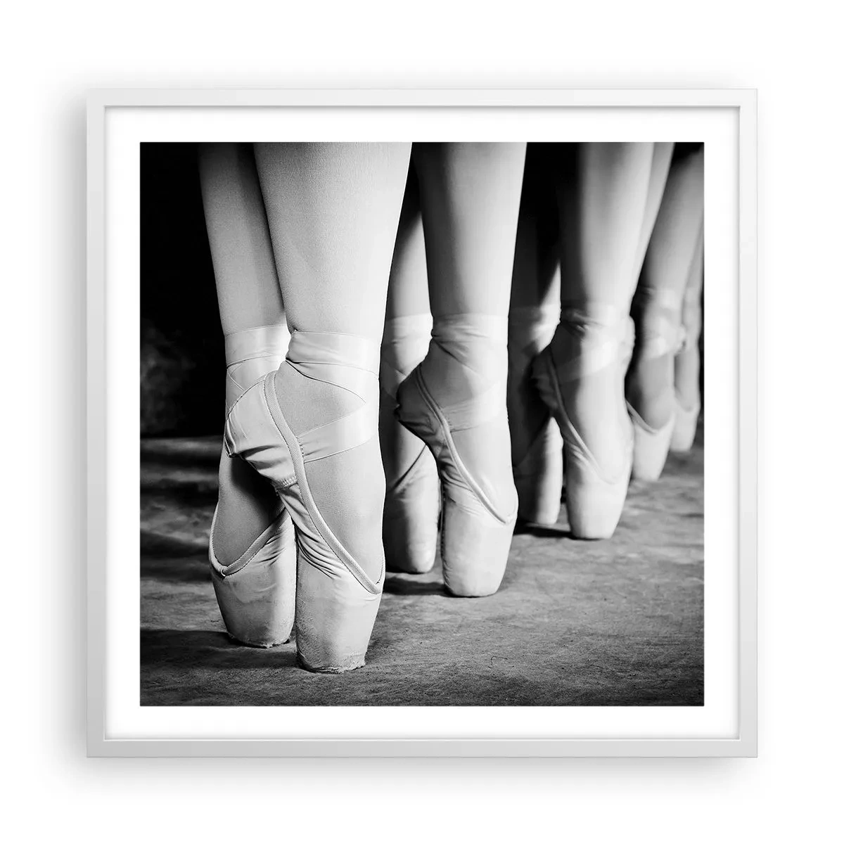 Póster en marco blanco - En conjunto y al unísono - 60x60 cm