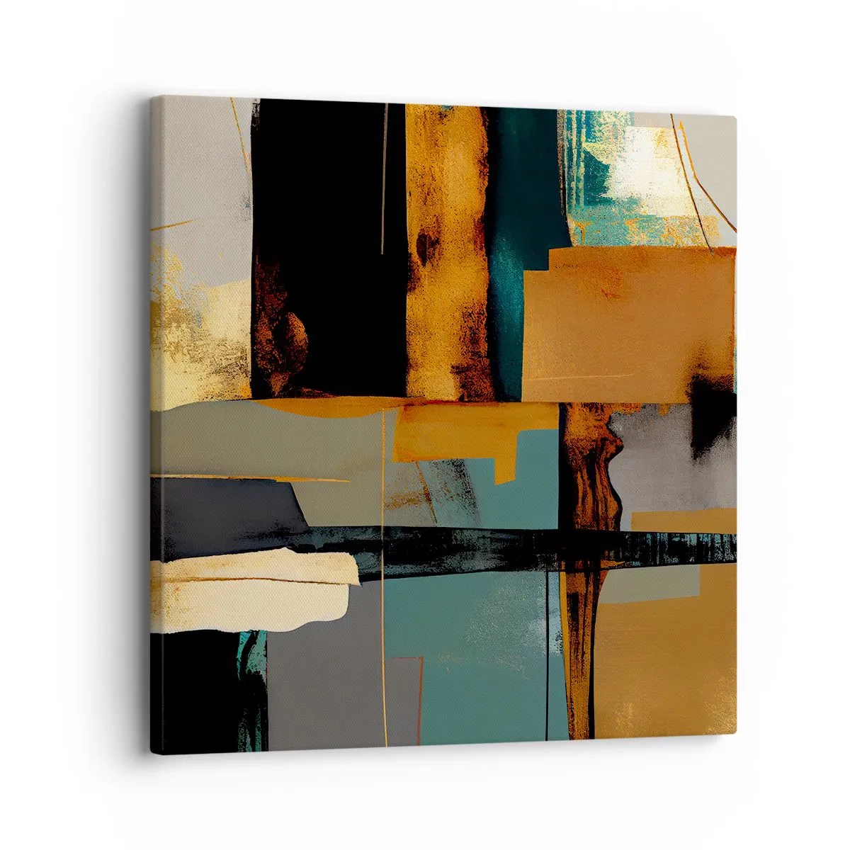 Cuadro sobre lienzo - Impresión de Imagen - Abstracción: luces y sombras - 30x30 cm