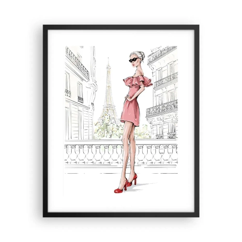 Póster en marco negro - El arte de la moda - 40x50 cm