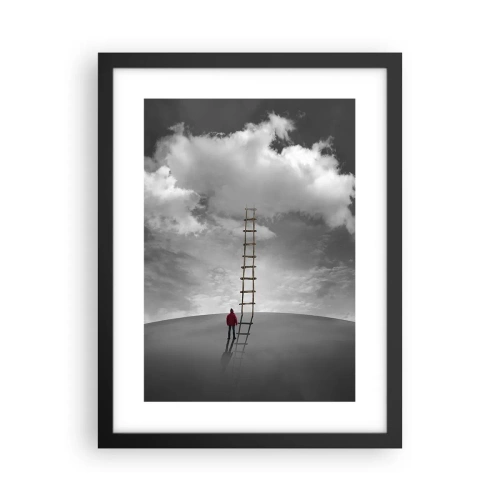 Póster en marco negro - Todo es posible - 30x40 cm