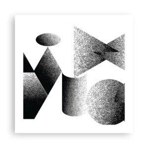 Póster - Ángulos y óvalos - 50x50 cm