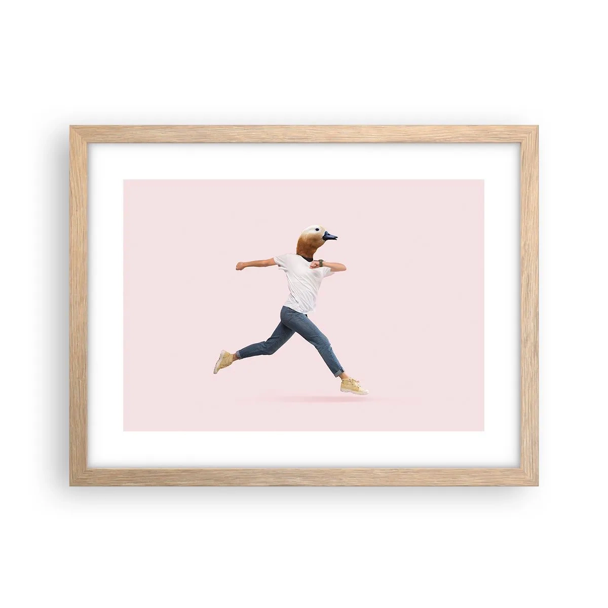 Póster en marco roble claro - Una pizca de absurdez - 40x30 cm