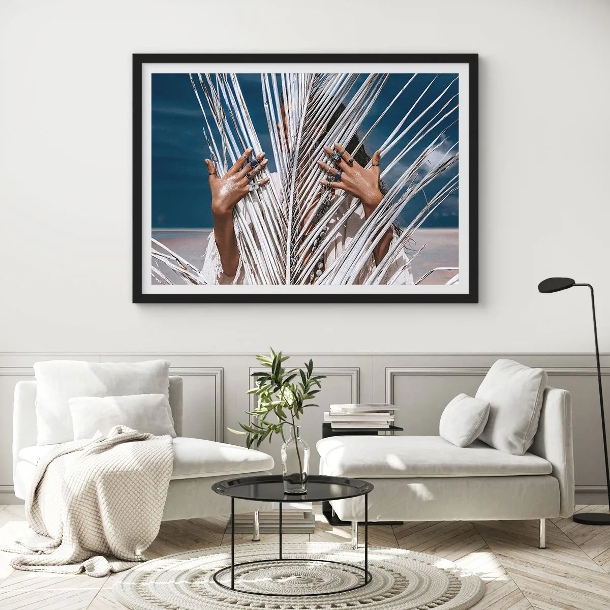 Póster en marco negro - ¿La mujer chamana? - 40x30 cm