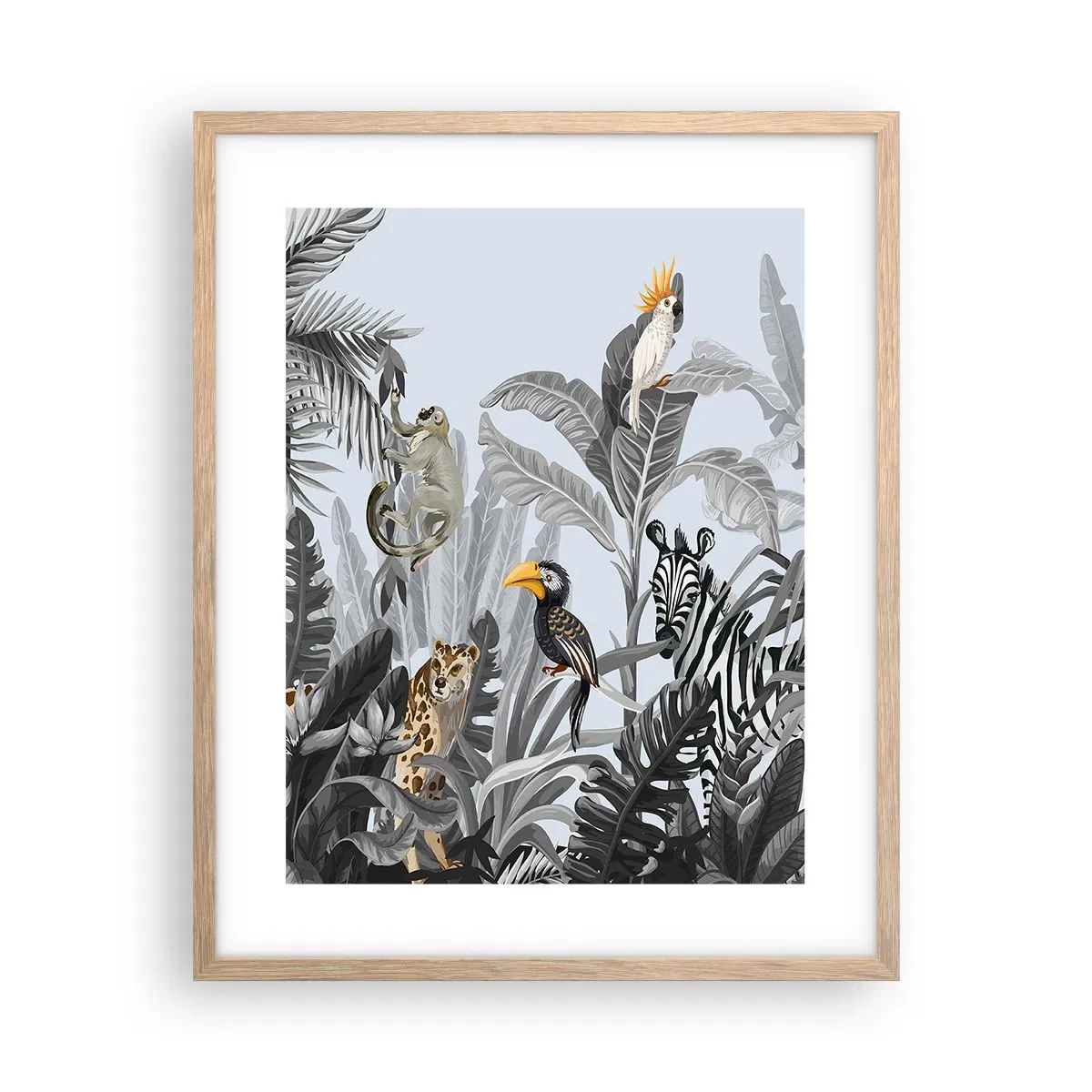 Póster en marco roble claro - Un cuento de hadas africano - 40x50 cm