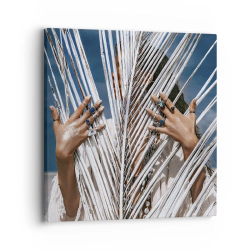 Cuadro sobre lienzo - Impresión de Imagen - ¿La mujer chamana? - 30x30 cm