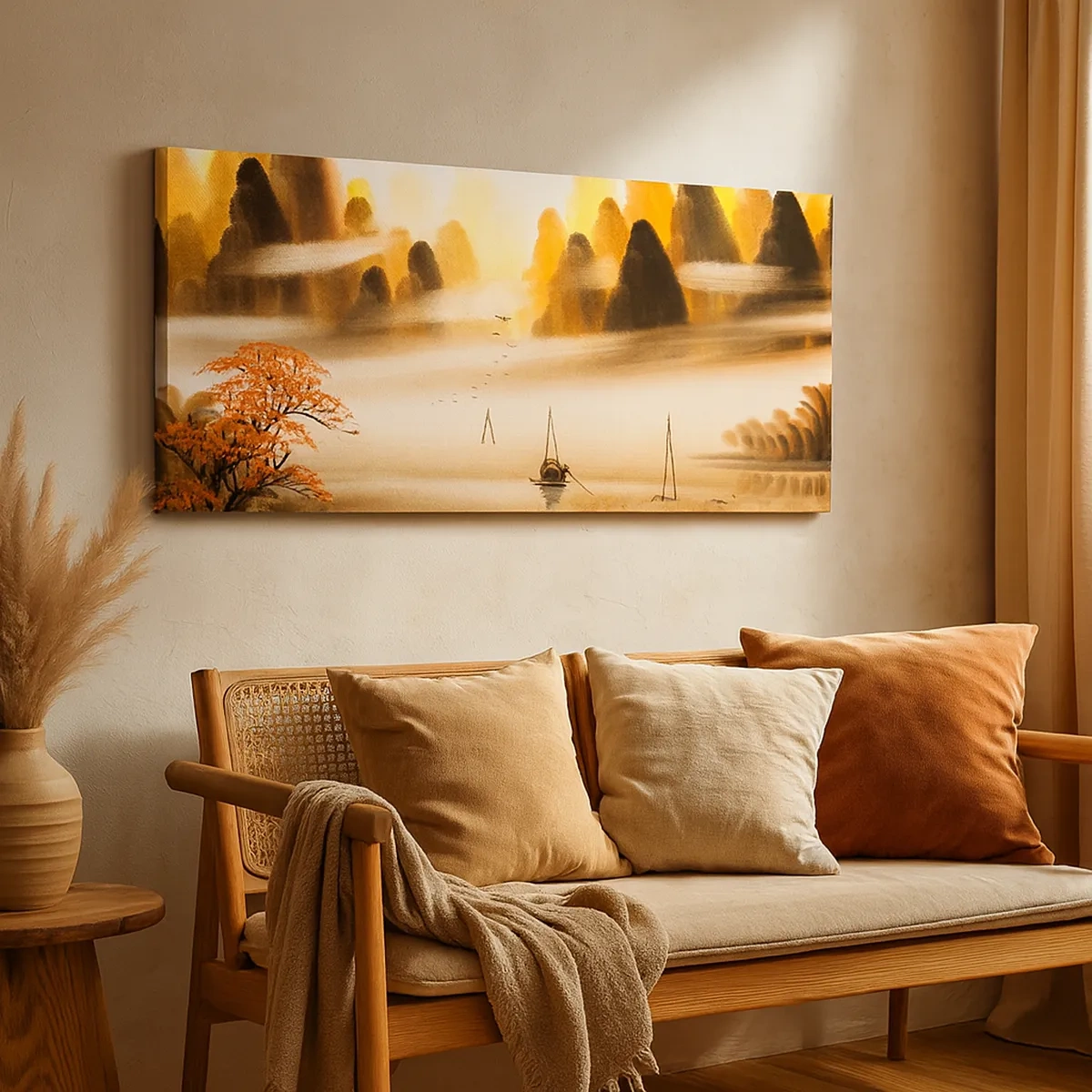 Cuadro sobre lienzo - Impresión de Imagen - Más allá del Lejano Oriente - 30x30 cm