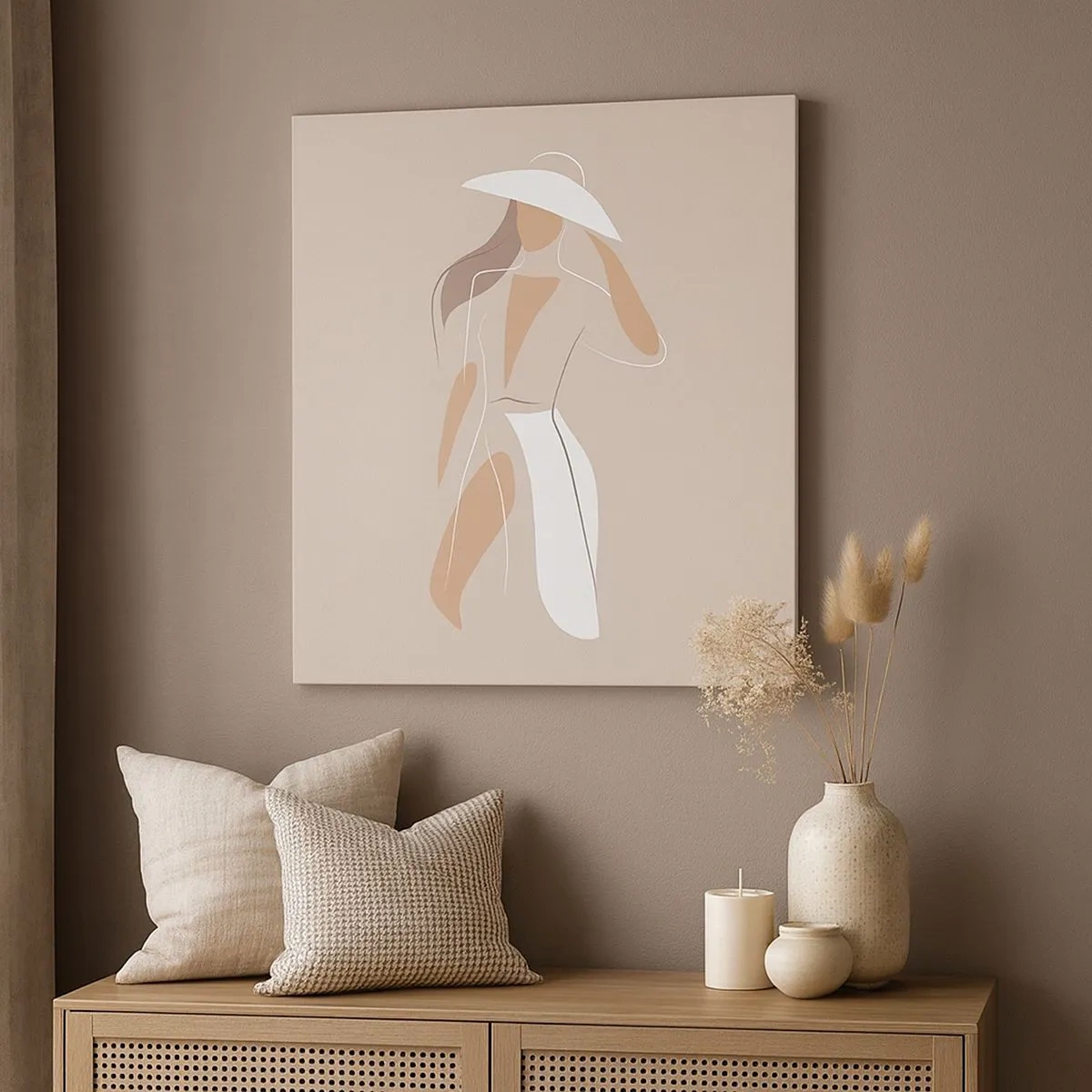 Cuadro sobre lienzo - Impresión de Imagen - La moda es alegría - 30x30 cm