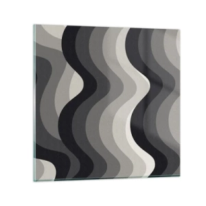 Cuadro sobre vidrio - Impresiones sobre Vidrio - Ola tras ola - 30x30 cm