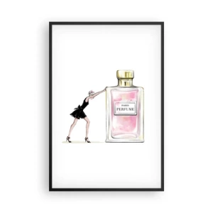 Póster en marco negro - La esencia de la feminidad - 61x91 cm