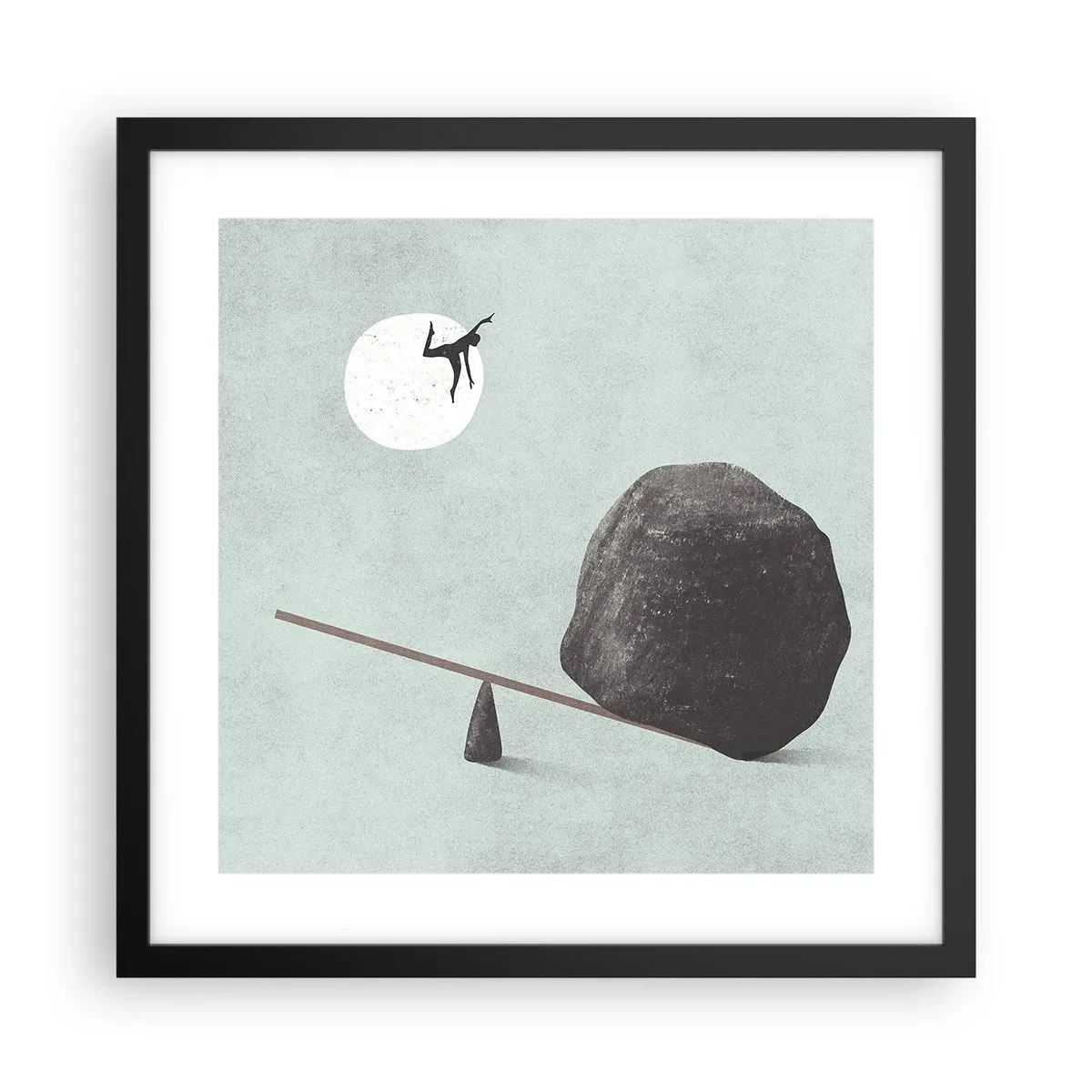 Póster en marco negro - Un sueño hecho realidad - 40x40 cm